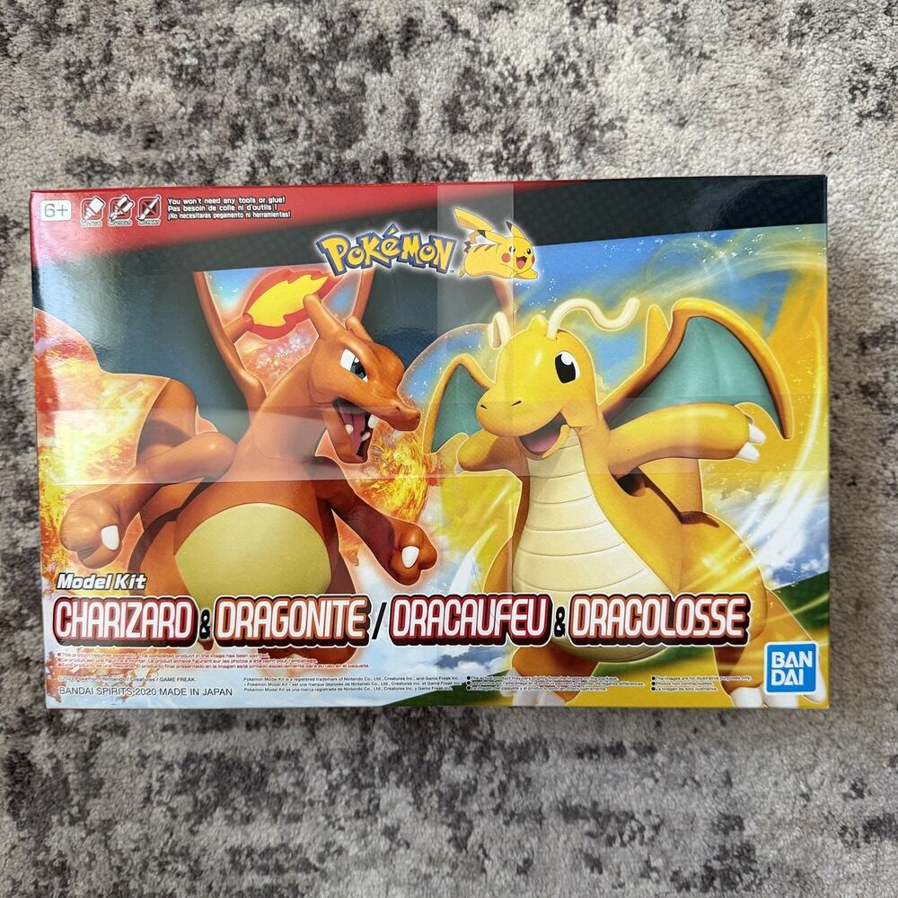 Pokemon Model Kit Charizard & Dragonite Bandai Plastic Model Kit